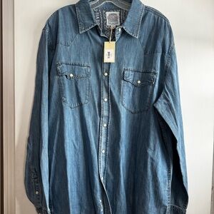 Men's Lightweight Denim Shirt Jacket